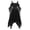 Black, variant on Women Off Shoulder Spaghetti Strap Irregular Hem Dress Chiffon Butterfly Sleeve Gothic Style Medieval Costume Lace Up Bodice