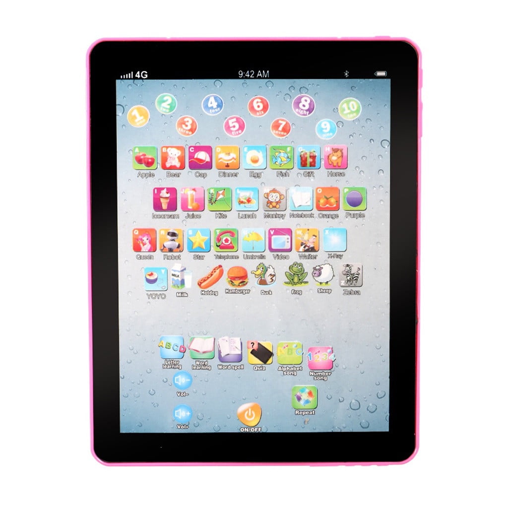 PINK CHILDRENS iPad FIRST TABLET EDUCATIONAL TOUCH SCREEN LEARNING COMPUTER TOY 