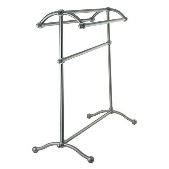 Pedestal Towel Rack, Satin Nickel