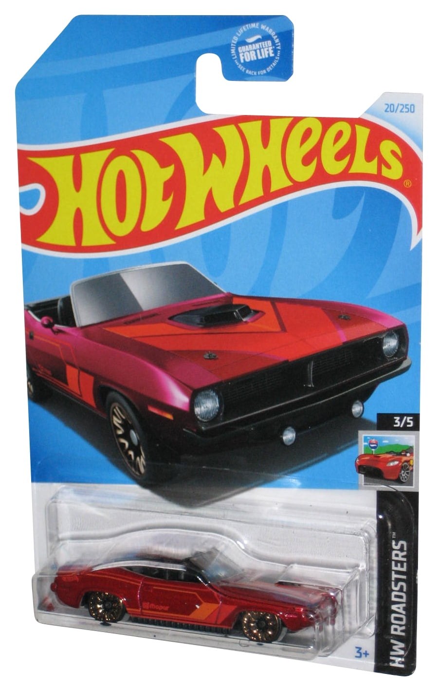 加*美様 Hot Wheels BDW51-987B 1971 PLYMOUTH HEMI CUDA BLUE WITH FLAMES 1:64 by HOT WHEELS HW