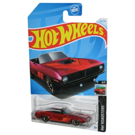 Hot Wheels HW Roadsters 3/5 (2021) Red '70 Plymouth Barracuda Toy Car 20/250