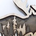 thumbnail image 2 of Elk oso tallado de Navidad con colgante de luz suministros de decoración de artesanía creativa, Elk Feliz Sencillez, 2 of 5
