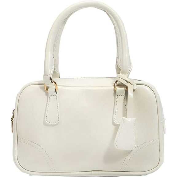 CoCopeaunts Womens Handbag Retro Cosmetic Top Handle Purse Leather Crossbody Satchel for Work