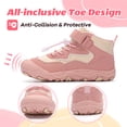thumbnail image 4 of Gexuosn Barefoot Hiking Boots for Kids Boys Girls Outdoor Athletic Wide Hiking Shoes for Trekking Trails Climbing Walking, Pink, 4 of 8