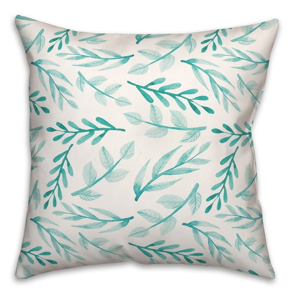 Creative Products Blue Leafy Branches 18x18 Indoor / Outdoor Pillow