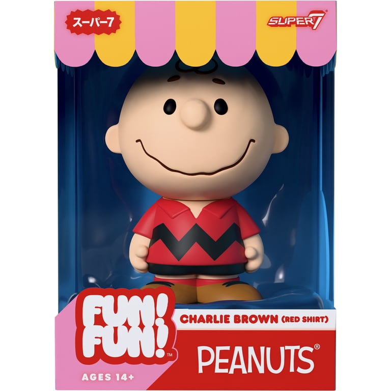 Super7 - Peanuts - FUN! FUN! - Charlie Brown (Red Shirt) - Walmart.com