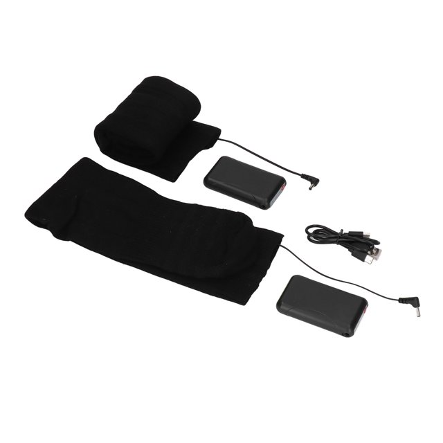 Calcetines térmicos recargables por USB, con temperatura dual ajustable para hombres y mujeres, cálidos para llevar