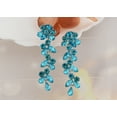 thumbnail image 3 of Women Eardrop Boho Braid Dangle Earrings Crystal Teardrop Dangling Earrings, 3 of 5