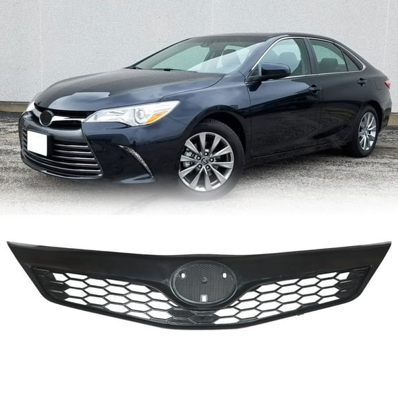 Genrics For 2012 2013 2014 Toyota Camry SE XSE Front Upper Bumper Grill Grille Black
