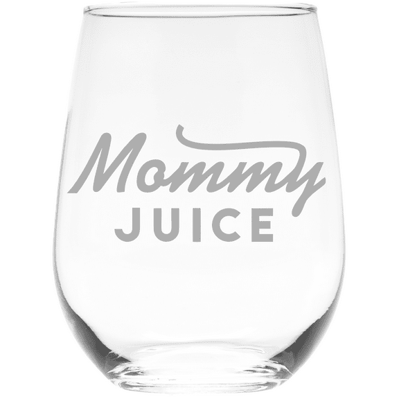 17 oz Mommy Juice Stemless Wine Glass - Mom Themed Gift