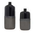 thumbnail image 6 of DecMode 19", 15"H Black Ceramic Vase, Set of 2, 6 of 7