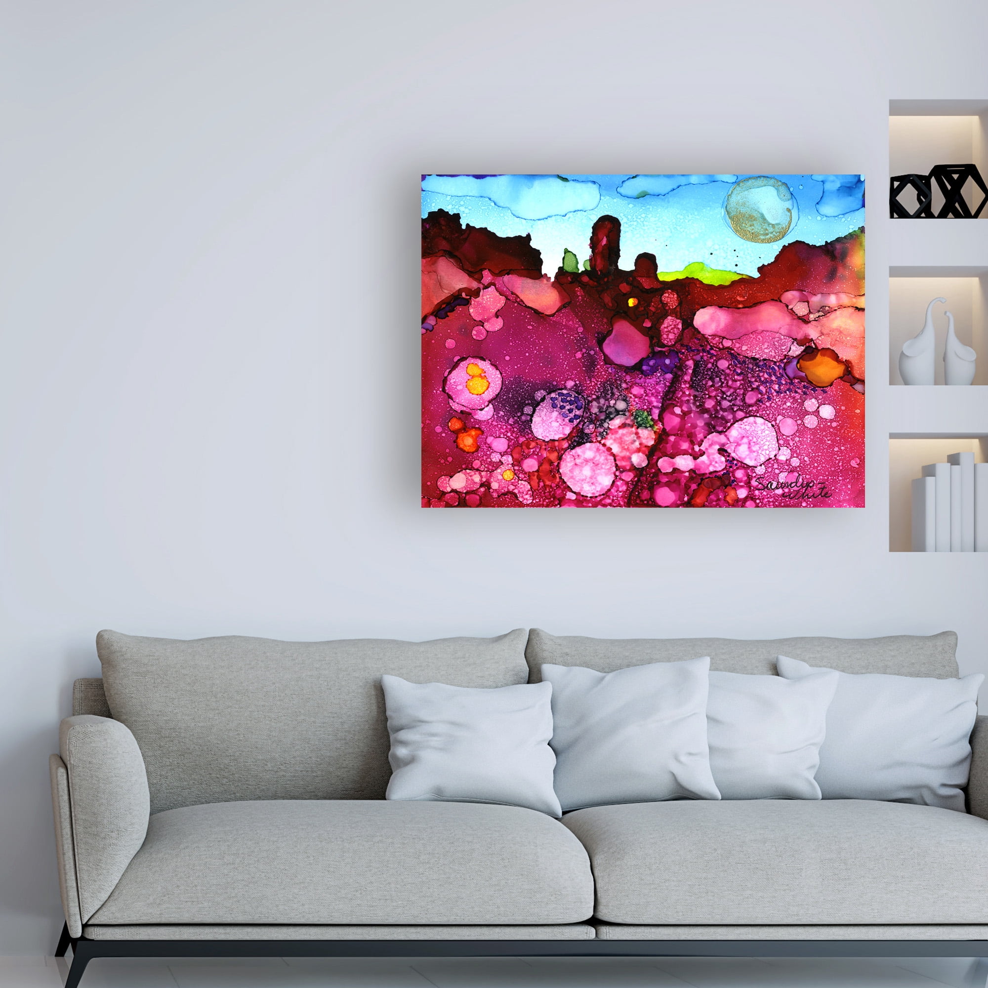 Trademark Fine Art 'Fuschia Strata' Canvas Art by Pat Saunders-White