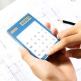 thumbnail image 4 of Transparent Basic Standard Digital Calculator Solar Power Desktop Pocket Size Mini Handheld For Students Use, 4 of 4