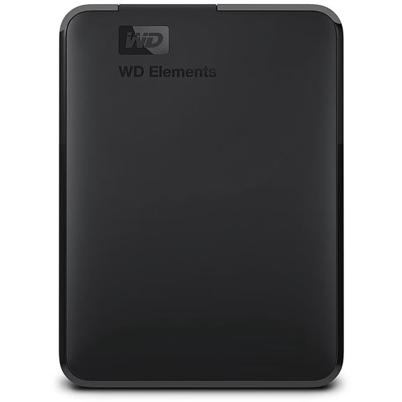 WD 2TB Elements Portable External Hard Drive, USB 3.0, Plug and Play, Compatible with PC, Mac, PS4 & Xbox, Black - WDBU6Y0020BBK-WESN