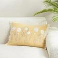 thumbnail image 4 of Delicate Embroidered Floral Down Filled Pillow, 4 of 4