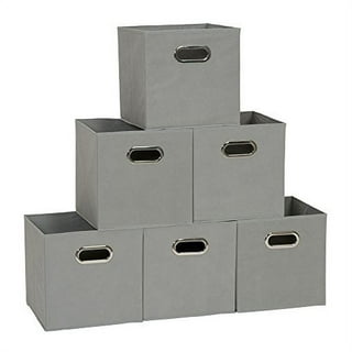  HNZIGE Foldable Cube Storage Bin(4 Pack ) Storage Baskets  For Shelves, Closet,12x12 Storage Cube Bins Baskets For Cube Organizer,  Fabric Storage Cubes For Storage Home Organization