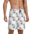 thumbnail image 2 of Wukai Poodle Dog Men’s Short Pajama Pants With Pockets Soft Sleep Pj Shorts for Men-3X-Large, 2 of 6