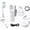 White, variant on Zoomable Magnetic Palm Grip, Upgraded Selfie Stick & Tripod,180° Rotation Extendable, Phone Camera Grip with Zoom, LED Fill Light & Bluetooth, Universal Fit for iPhone/Android Phone