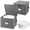10" x 10" x 8", variant on 7"X7"X6" Plate Storage Case 2 Pack with Felt Dividers for Appetizer Plates