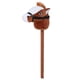 thumbnail image 1 of 70cm Horse Stick Toy Plush Soft Comfortable Horse Head Toy with Sound Function for Kids Toddlers Gift Brown, 1 of 4