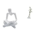 thumbnail image 1 of Figura de pensador abstracto,Estatua de pensador abstracto,decoración para el hogar,Figura de escritorio,Estatua de bailarina de ballet,adorno de escritorio,decoración del hogar,Estatua de, 1 of 8
