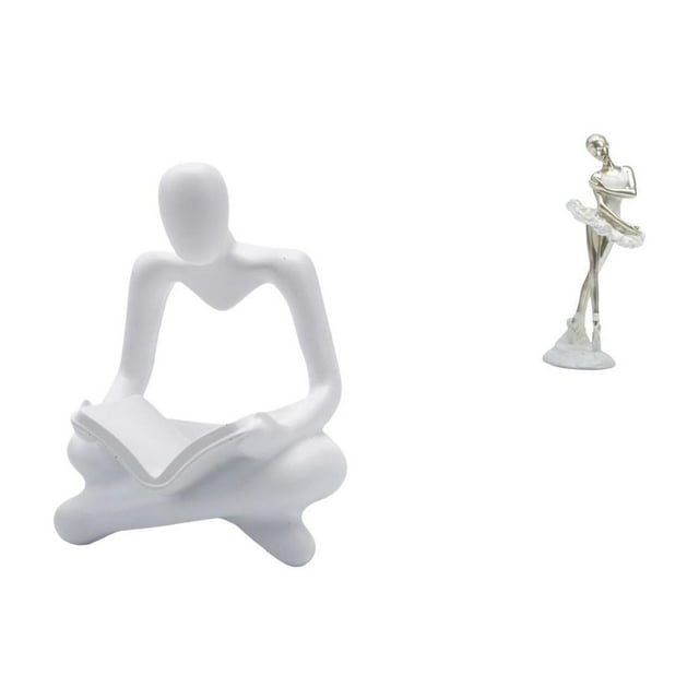 Figura de pensador abstracto,Estatua de pensador abstracto,decoración para el hogar,Figura de escritorio,Estatua de bailarina de ballet,adorno de escritorio,decoración del hogar,Estatua de