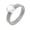 Silver, variant on Heart Rings for Women Gemstone Dainty Silver Gold Plated Eternity Mesh Inspirational Love Personalized Simple Statement Jewelry Gold Size 9