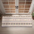 thumbnail image 2 of Brown Geometric Striped Pattern Door Rugs,Washable Non Slip Door Mats Indoor,Decorative Door Mats,Entry Mat Indoor for Entrance,Bedroom,Kitchen,Bathroom,16"x47", 2 of 6