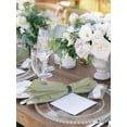 thumbnail image 2 of Boanket Sage Green Cloth Napkins Set of 6, Holiday Napkins for Baby Shower, Farmhouse Sage Green Decor Washable Reusable Dinner Napkins for Cocktail Wedding Party, 20 x 20 Inch, 2 of 7