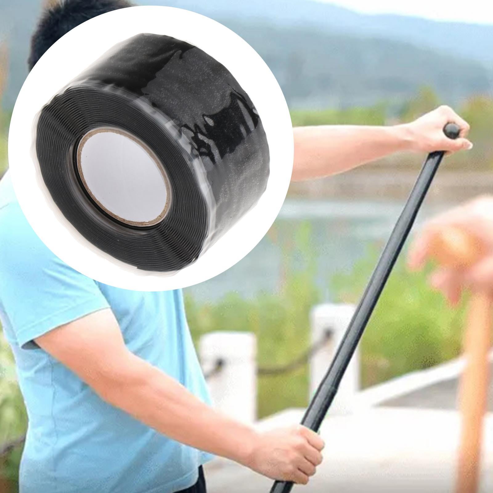 TISHITA 6xSilicone Grip Tape Sticker Sealing Strip for Outdoor Operations Sewer Black