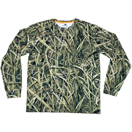 Men's Long Sleeve Camo Tee, Available in Multiple