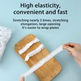 thumbnail image 6 of Elastic Seal Food Storage Bags, 100 Pcs Reusable Stretch Plastic Food Covers with Latex Band, Lock Freshness for Leftovers Picnic Barbecue Reusable Storage Bags Set, 6 of 9