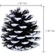 thumbnail image 2 of 6 conos de pino de Navidad de 1.96 pulgadas con punta de nieve, conos de pino natural, adornos de cono de pino esmerilado de madera para decorar y diseñar (6 piezas) Xemadio WRJM-374-3, 2 of 6