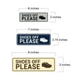 thumbnail image 5 of Standard Shoes Off Please (Classic Shoes) Sign (Red) - Small, 5 of 5