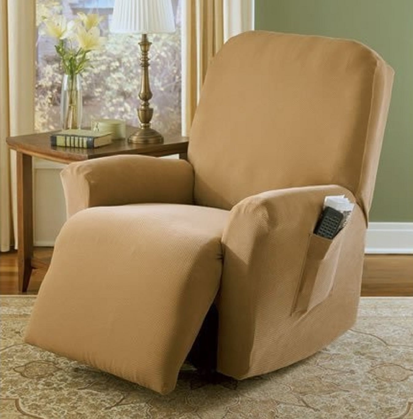 Orly'sDream One piece Stretch Recliner Chair Furniture Slipcovers with