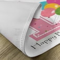 thumbnail image 5 of Ambesonne Birthday Place Mats Set of 4, Best Wishes Pink Wand, Standard Size, Pale Pink and Lilac, 5 of 6
