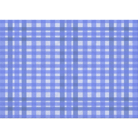 Ahgly Company Indoor Rectangle Patterned Blue Ribbon Blue Area Rugs, 8' x 12'