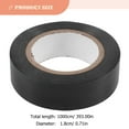 thumbnail image 3 of 5pcs Black PVC Electrical Tapes for Repairing Use Outdoor Heat Insulated Tapes 10m, 3 of 6