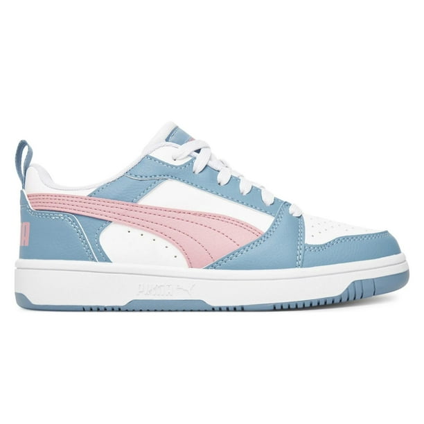 Tenis Puma Rebound V6 Lo JR para Mujer 393833-30 blanco 24.5