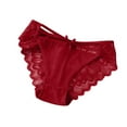 thumbnail image 5 of Bigersell Womens Boyshorts Underwear Clearance Open Crotch Panties Cheeky Panty Style P-763 Nylon Period Panties G String Thong Briefs Mid Waist Women Cheeky Panties Wine One Size, 5 of 5