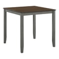 thumbnail image 4 of Furniture of America Popla Wood 5pc Counter Dining Set, Light Gray, 4 of 4