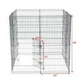thumbnail image 3 of Mother's Day Sales - Walmart Pet Day Sale! 24 x 48" 8 Panel Exercise Fence Metal Dog Playpen Multiple Shape Safe For Pet, 3 of 7