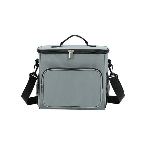 Riwesomey Fiambrera portátil, bolsa de tela Oxford, papel de aluminio, enfriador de alimentos, impermeable, aislado, para viajes, Picnic, almacenamiento, Artesanía Gris oscuro Riwesomey TO010314-03B