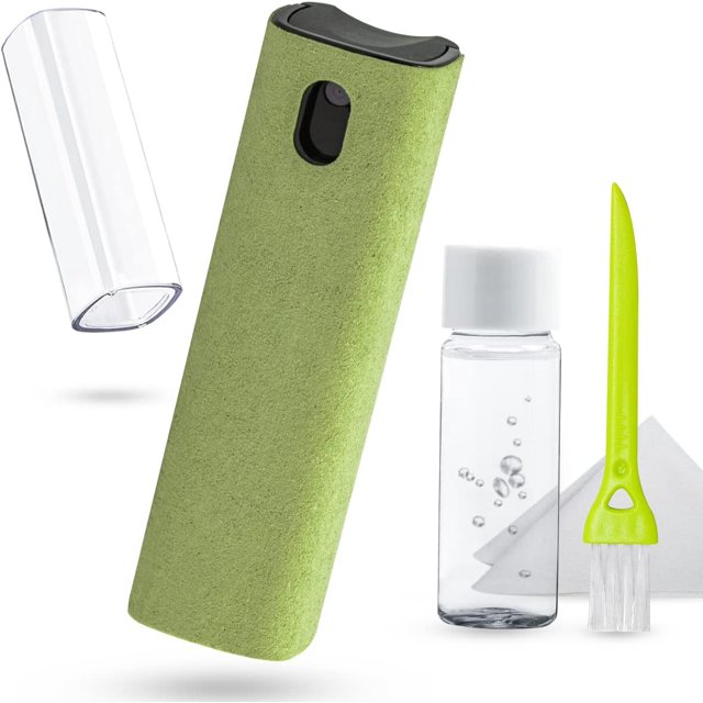 Screen Cleaner Touchscreen Mist Spray, walrfid Cleaning Kit for Electronic Smart Phone TV, Laptop, Tablet, PC, Computer LCD Flat Screens, Eyeglasses, Compatible with iPhone iPad MacBook Pro - Green