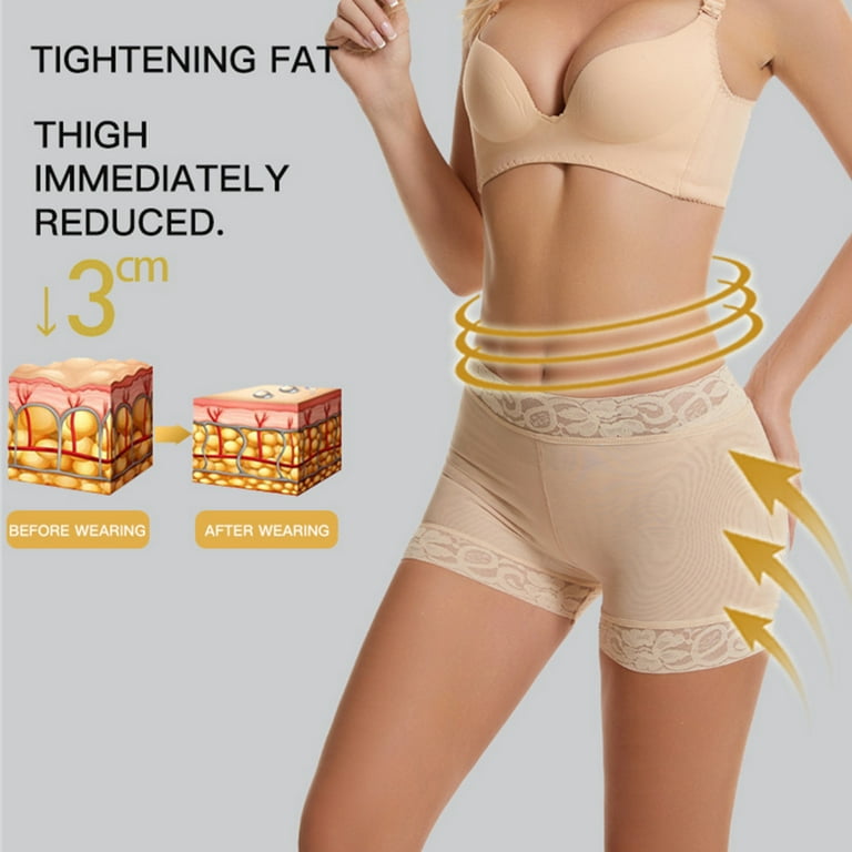 Shapewear Shorts for Women Stretchable Body Shaper Flat Tummy Butt Lift  Panties for Birthday Christmas Gift L Apricot 