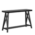 thumbnail image 3 of Weston Home Westyn X Base Wood Console Table, Black, 3 of 4