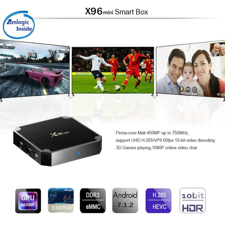 Android TV Box X96 Mini Amlogic S905W Quad-Core 1G+8G2.4G WIFI Media Player  with Wireless Keyboard