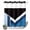 Blue Black, variant on No Hook Shower Curtain, Grey Black Geometric Shower Curtains for Bathroom with See Through Top Window, Modern Abstract Lines Color Blocks Waterproof & Washable Bath Curtain 60"x72"