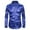 Blue, variant on AherBiu Men's 70s Button down Shirts Long Sleeve Sequin Slim Fitted Lapel Collar Tops Fashion Retro Party Tees Top
