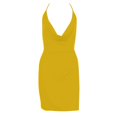 thumbnail image 1 of Vestido Corto de Manga Larga para las Mujeres Vestido de Cuello en V de Estilo Impreso, Poliéster Toda la Temporada, 1 of 5